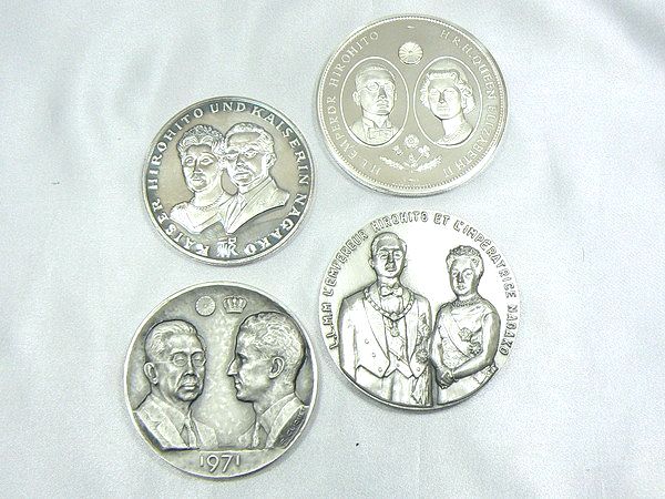 1971年 天皇皇后両陛下御外遊記念 貨幣博物館 | 昭和天皇 純銀天皇皇后 