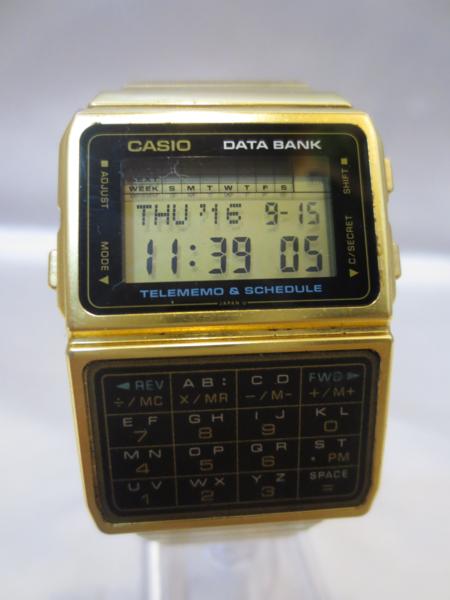 CASIO カシオ データバンク 腕時計 DBC-610 ゴールド