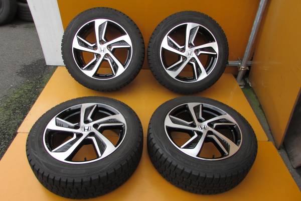 オデッセイRC純正17×7Jオフ55 215/55ダンロップ9.5部 ヴェゼル