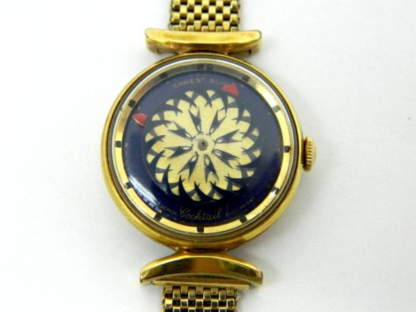 アーネストボレル 手巻き レディースブレスウォッチ 腕時計 中古