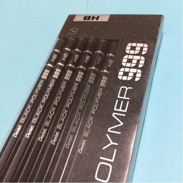 廃盤 Pentel ぺんてる 鉛筆 BLACK POLYMER ブラックポリマー 999α HB 6