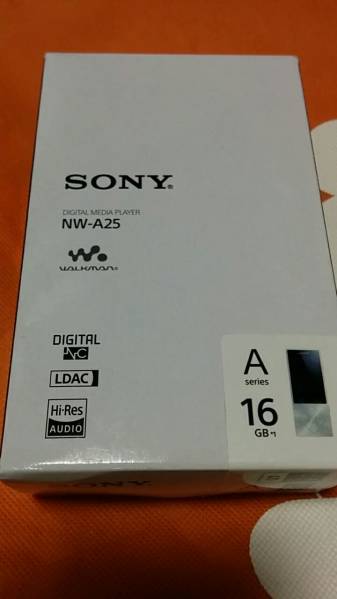 新品 3年保証 ソニー NW-A25 ブラック／ ブルー