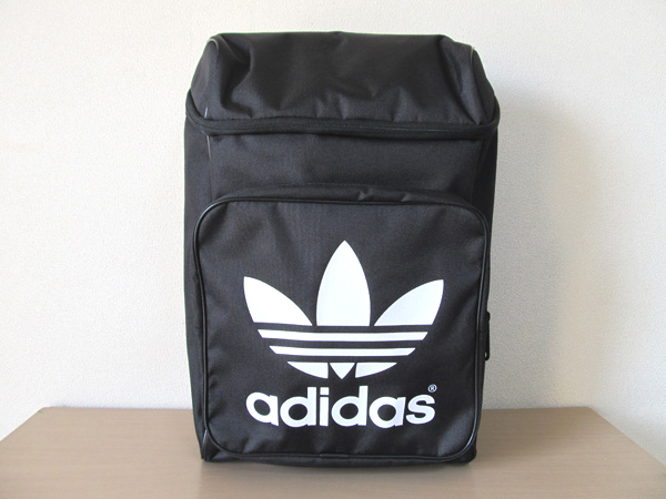 新品adidas originalsリュック黒バックパック トレフォイル