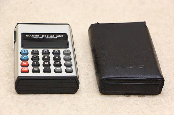 9HR1232 CASIO pocKet-mini 緑色電光文字 電卓電子計算機カシオ