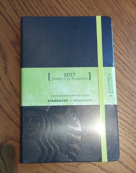 スタバ モレスキン 海外 シンガポール 2017 手帳 黒