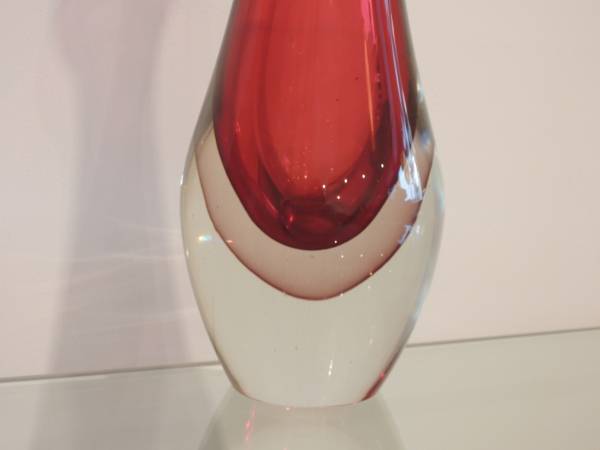 Flavio Poli ムラノガラス ヴィンテージ花瓶 ブルー H30cm