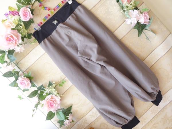 ☆美品☆チャコット　ハーレムパンツ　M　グレー×黒　