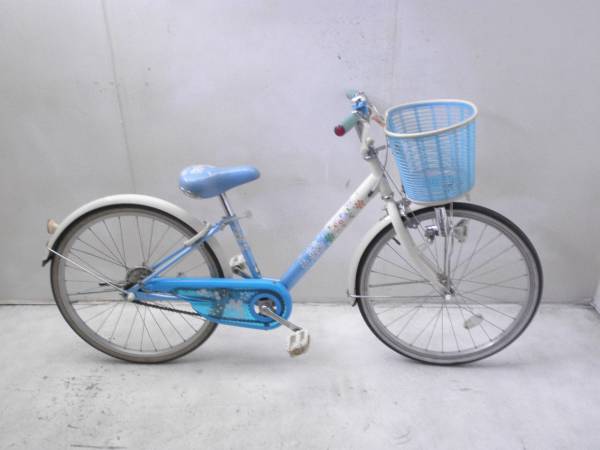 ブリヂストン BS ECOPAL 中古 子供用自転車 白/水色 G89