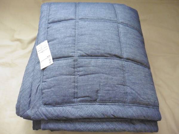 無印良品 綿デニムキルティングラグ195 195 Nvy こたつ敷兼用 無印良品 売買されたオークション情報 Yahooの商品情報をアーカイブ公開 オークファン Aucfan Com