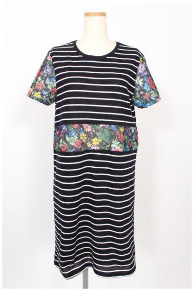 カージュKhaju　15SSボーダーワンピース[LOPM65120]