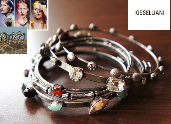 IOSSELLIANIイオッセリアーニ/ボリュームビジューバングルセット