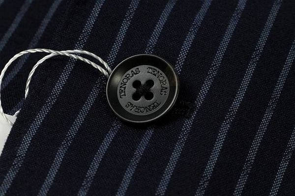 ◇3825◇定価7万ティノラス 新品ストライプスリーピーススーツLL