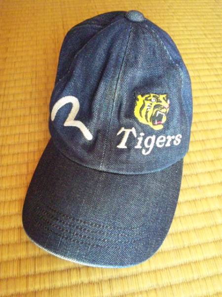 レア 阪神タイガース EVISU エヴィス コラボ デニム キャップ(記念品 