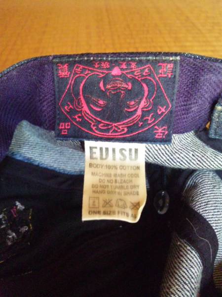 レア 阪神タイガース EVISU エヴィス コラボ デニム キャップ(記念品