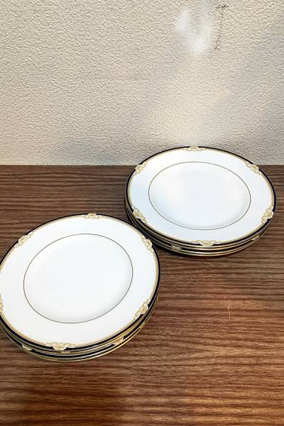 麻布)WEDG WOOD CAVENDISH ラウンドプレート 2種 8枚セット