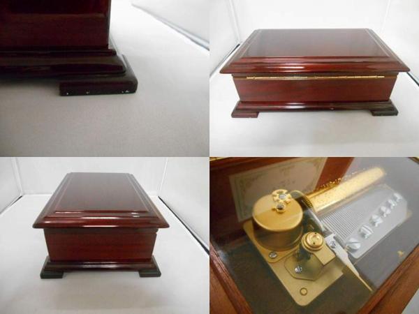 サンキョー オルフェウス マホガニー材 木製オルゴールSankyo 波浮の港 オルゴール 城ヶ島の雨 50弁 オルフェウス サンキョー