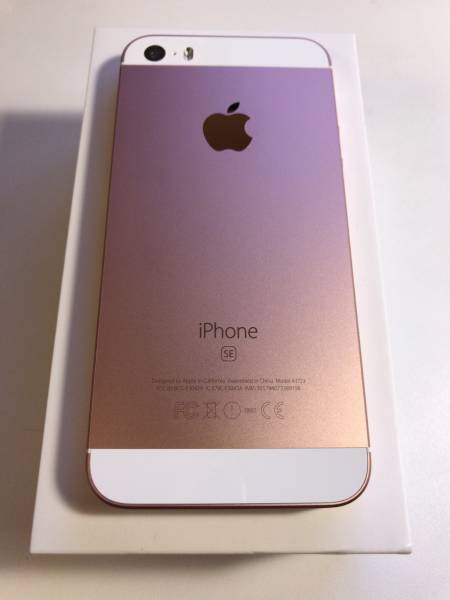 極美品 iPhone SE 64GB 国内版SIMフリー ローズゴールド 送料込_3