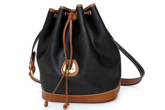ランセル LANCEL 巾着ショルダーバッグ レザー ロゴ⁄PVC 本革 - 美品 
