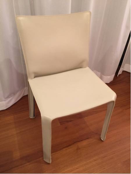 カッシーナ キャブアームレスチェア 大人気マットアイボリー美品