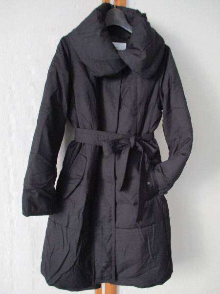 美品　PLST　プラステ　ボリューム襟　美ライン　ダウンコート