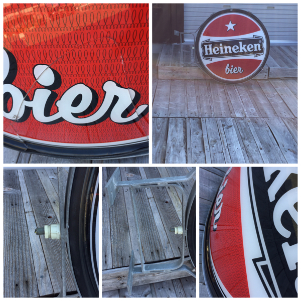 ノベルティ Heineken ハイネケン ネオンサイン Barインテリア// 看板