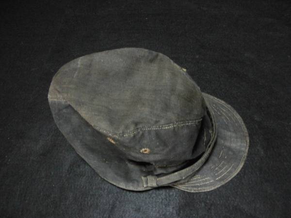 本物日本海軍　兵用略帽　横須賀軍零部　昭和十七年四月　