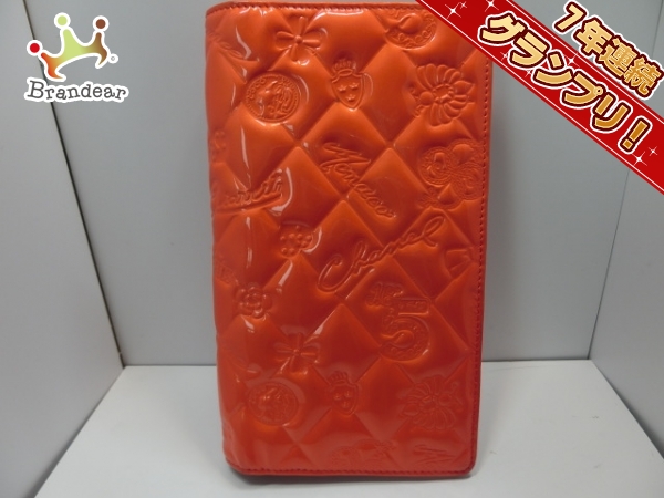 CHANEL シャネル アイコン型押し長財布（赤） – Vintage Shop Rococo