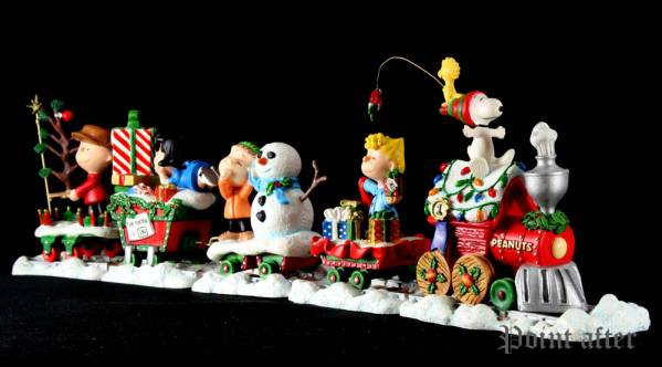 ダンバリーミント ピーナッツ スヌーピー クリスマス トレイン ダン