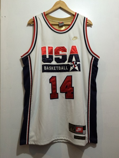 NIKE 1992 USA DREAM TEAM Jersey L バスケジャージ バークレー ドリームチーム バルセロナ オリンピック Olympic Barkley ホワイト white