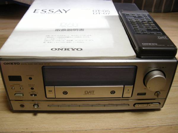 中古品】ONKYO DATデッキ DT-05（ジャンク扱い）(DAT機器)｜売買された