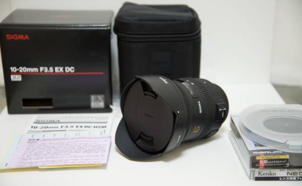 超広角レンズ✨【美品】SIGMA 10-20mm F3.5 EX DC ニコン SIGMA 超広角レンズ 10-20mm F3.5 EX DC HSM新品同様 ニコン用