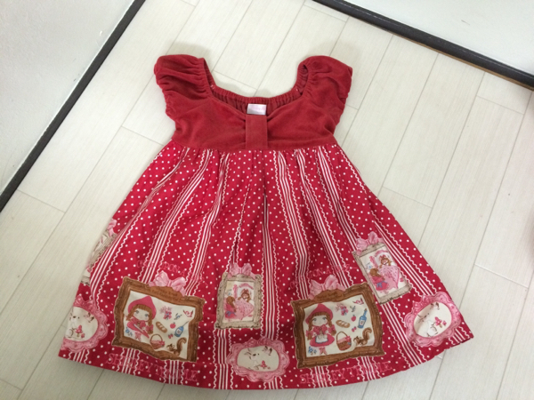 美品】ShirleyTemple シャーリーテンプル ワンピース 赤 キッズ服