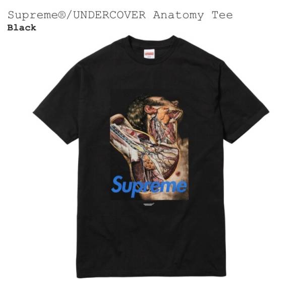 【新品】Supreme / UNDERCOVER Anatomy Tee Black Lsize 黒 L