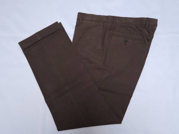 DANIEL CREMIEUX 伸縮性 コットンパンツ 44サイズ こげ茶 ｗ実88