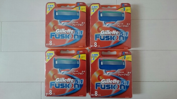★新品　 ジレットフュージョン5+1 　替刃　 8コ入×4箱