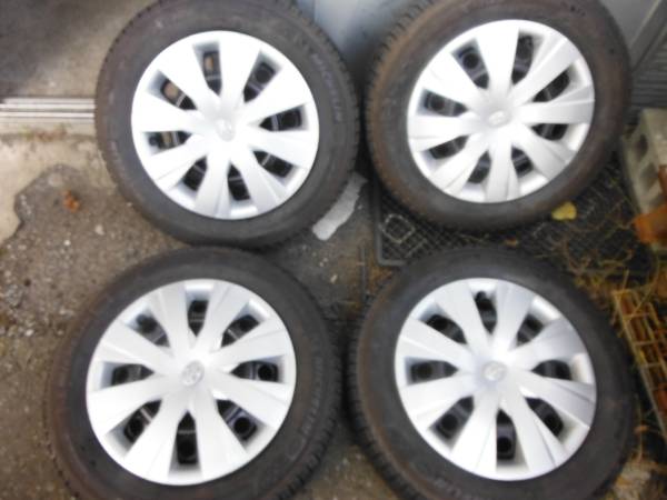 175/65R15バリ山スタッドレス冬トヨタホイールビッツアクア4本