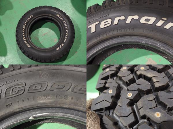 1542］BFグッドリッチ 215/75R15 LT 4本 スパイク 送料込