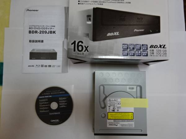 激安!!Pioneer/内蔵BD//BDR-209JBK/完全動作品（美品） コンピュータ
