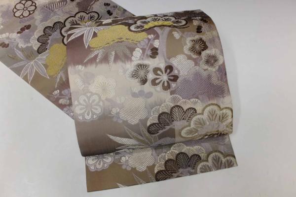 （abc)未使用 西陣織 松竹梅　袋帯 948-3