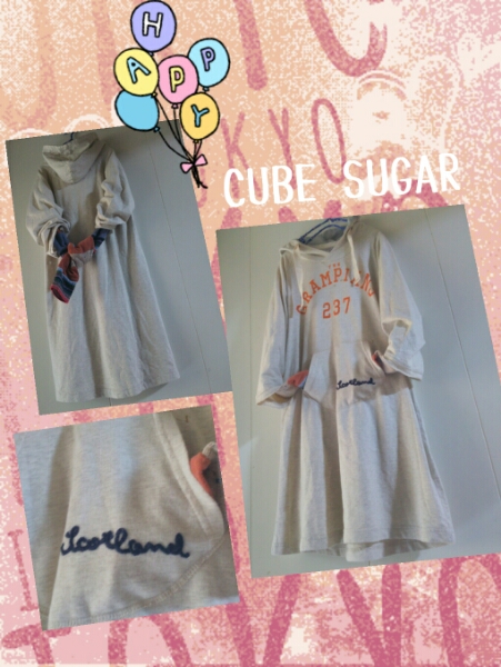 新品タグ付き◆キューブシュガー★可愛いパーカーワンピ★＊。☆