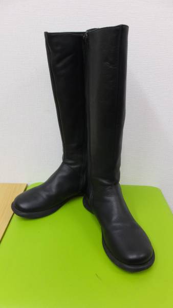 #12506 美品 カンペール レディース レザー ロングブーツ 黒 #36