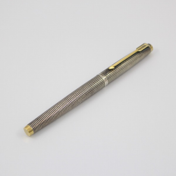 PARKER パーカー75 スターリングシルバー 万年筆 14K先 刻印入
