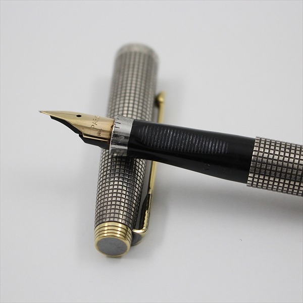 PARKER パーカー75 スターリングシルバー 万年筆 14K先 刻印入