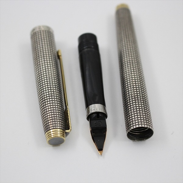 PARKER パーカー75 スターリングシルバー 万年筆 14K先 刻印入