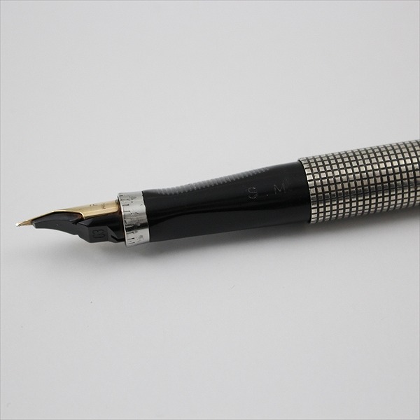 PARKER パーカー75 スターリングシルバー 万年筆 14K先 刻印入