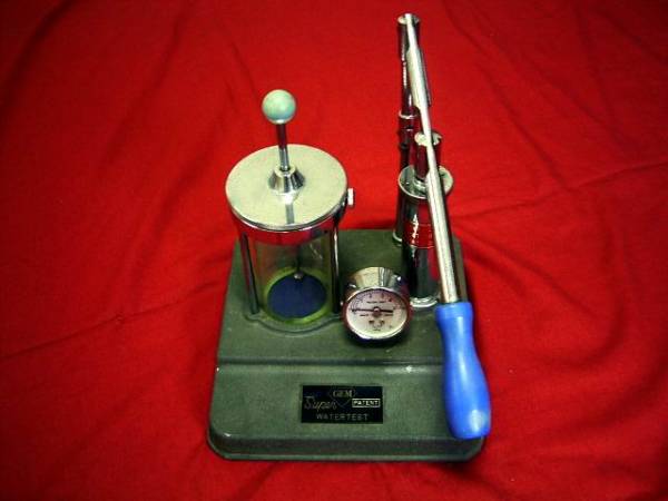 耐圧検査　防水検査　耐圧試験　防水試験　時計用