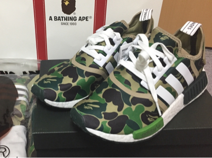 国内正規 adidas NMD R1 BAPE 26.5cm BA7326 ape エイプ 希少