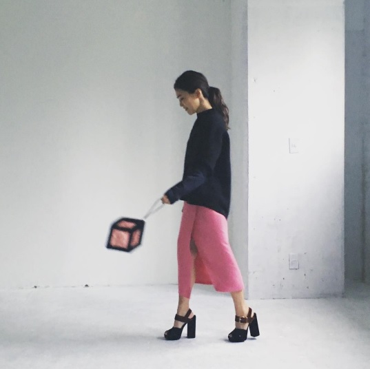 IENA 辻直子 Naoko Tsuji デザインラップスカート ピンク 36新品