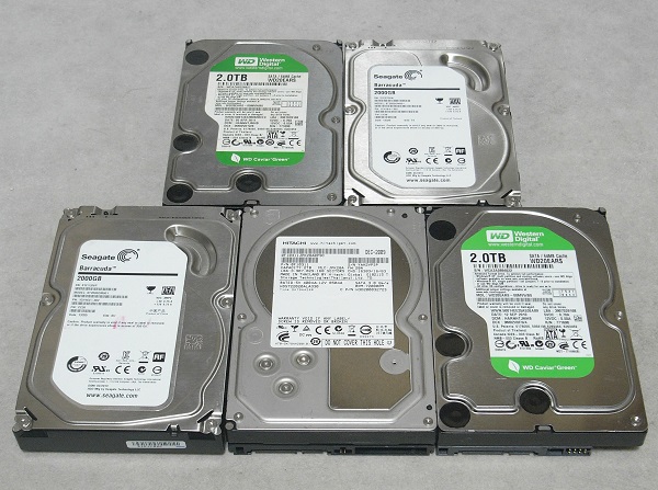 2TB HDD 3.5インチ 4台セット ジャンク ジャンク 3.5インチ SATA HDD 2TB×5台セット 【公式通販】