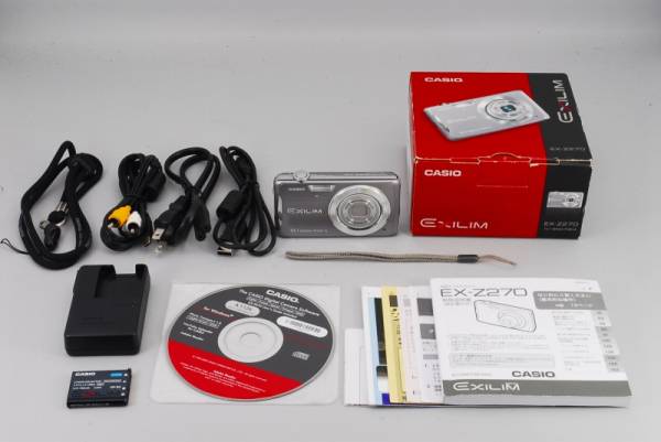カシオ エクシリム EXILIM EX-Z270 グレー CASIO コンパクトデジタル